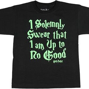 Harry Potter Glow in the Dark Tee Shirt - I Solemnly Swear I Am Up To No Good